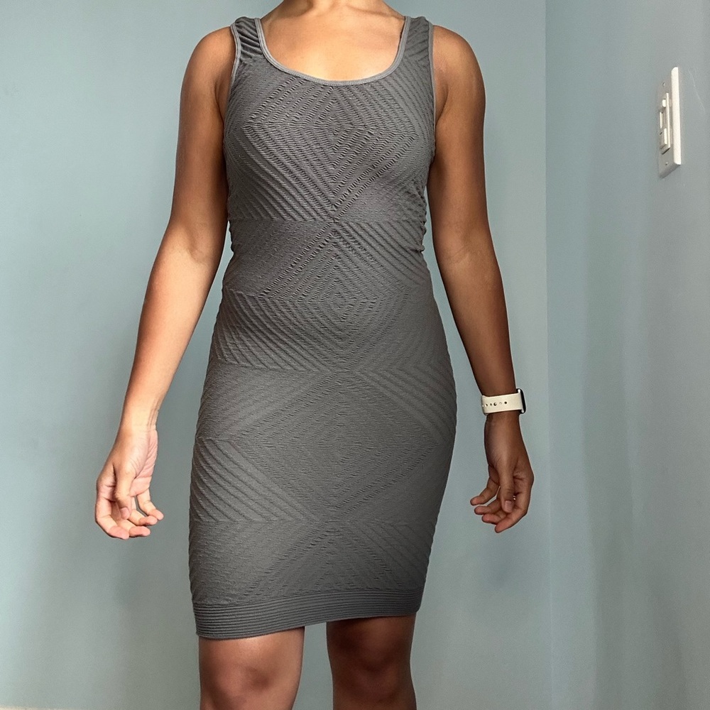 BCBGENERATION grey bodycon minidress